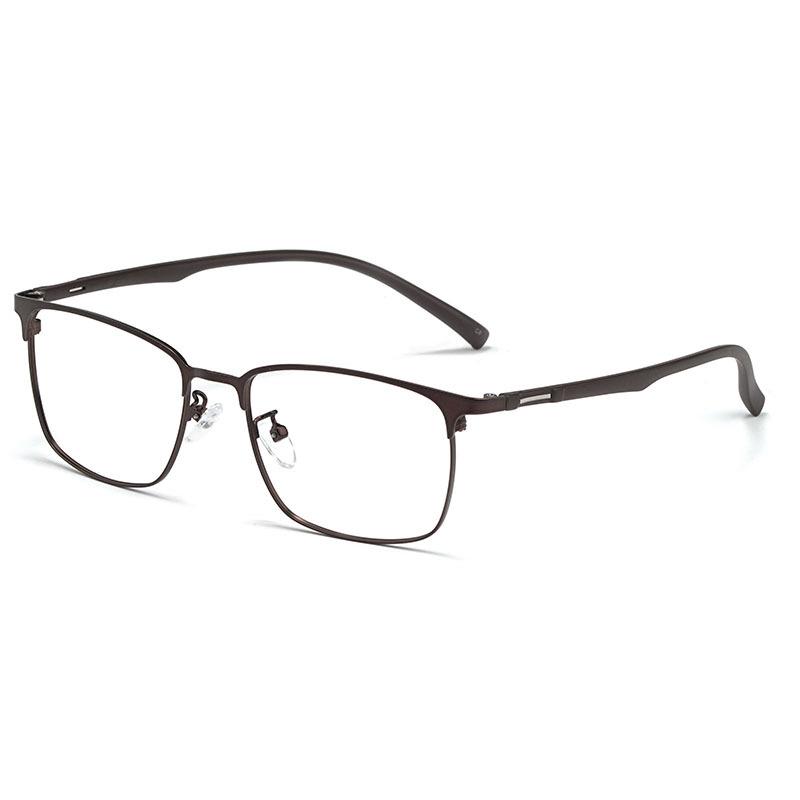 Fashion Men Ultralight Business Retro Alloy Full Frame Glasses Square Glasses Frame Optical Prescription Glasses Frame
