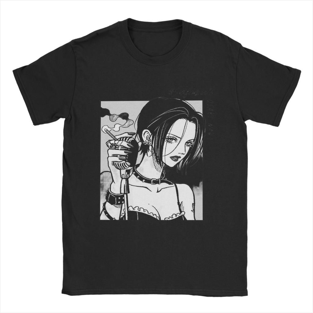 NANA T Shirts Men Women Cotton Funny T-Shirts O Neck Anime Nana Osaki Tees Short Sleeve Tops Plus Size