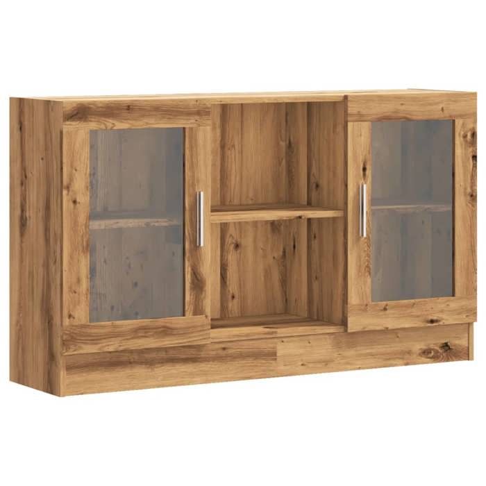 VidaXL Buffet chêne artisanal 120x30,5x70 cm bois d'ingénierie 856165