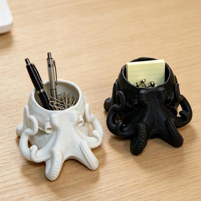3D Printed Octopus Desk Organizer, Dark Aesthetic Octopus Sculpture, Cute Tentacle Storage Container, Unique Birthday Gift, Vanity Entryway Decor