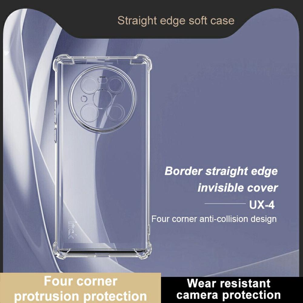 IMAK UX-4 Series for Huawei Mate 40 Pro 5G Clear Phone Case Four Corner Shockproof TPU Back Cover