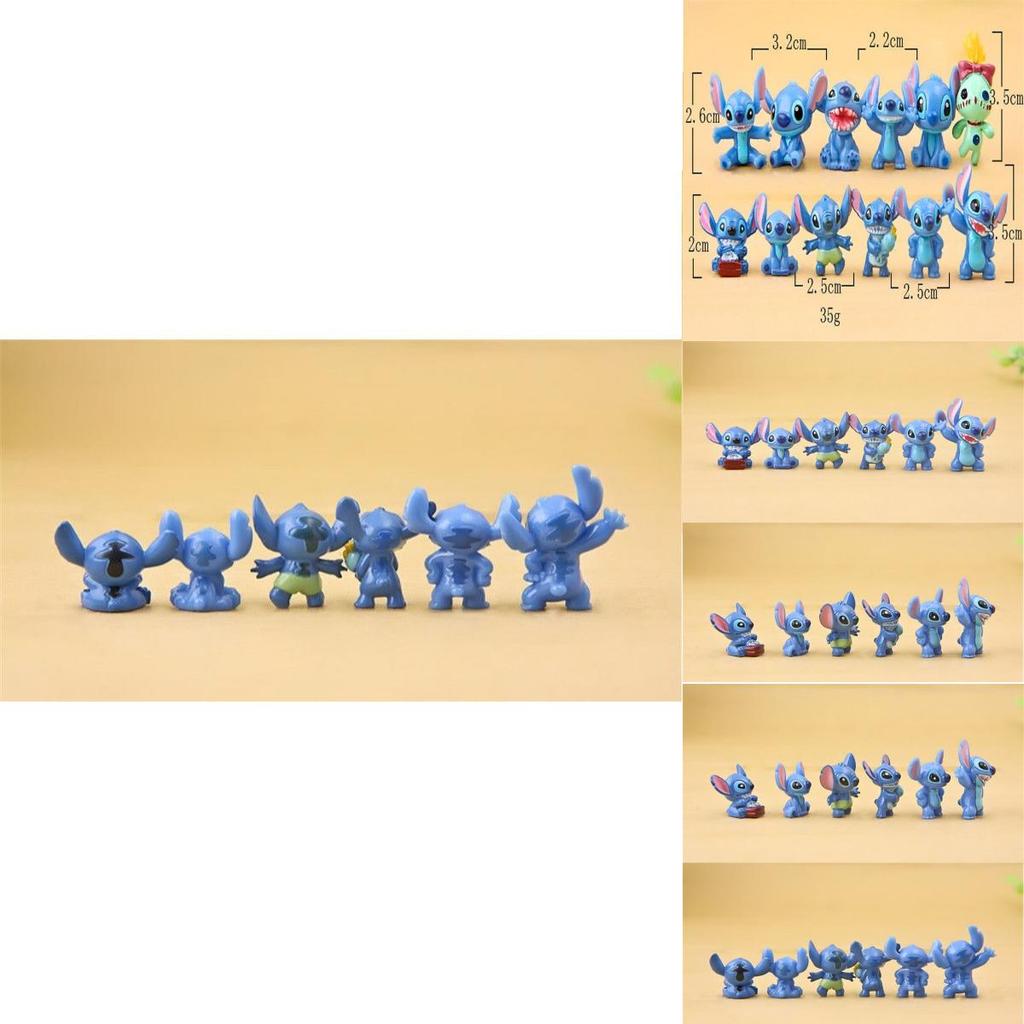 Disney Lilo Stitch 12 Pcs Action Figures Collection Set Adorable Ornament For Kids And Fans Of The Cartoon!