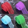 10m Embroidered Lace Trim Ribbon Band Clothes Handicraft DIY Sewing Decoration