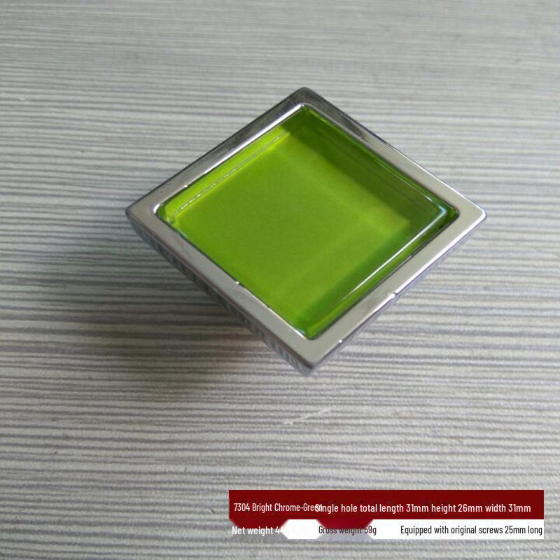 

Современная квадратная ручка из цинкового сплава из хрустального стекла для шкафа, ящика или дверцы шкафа