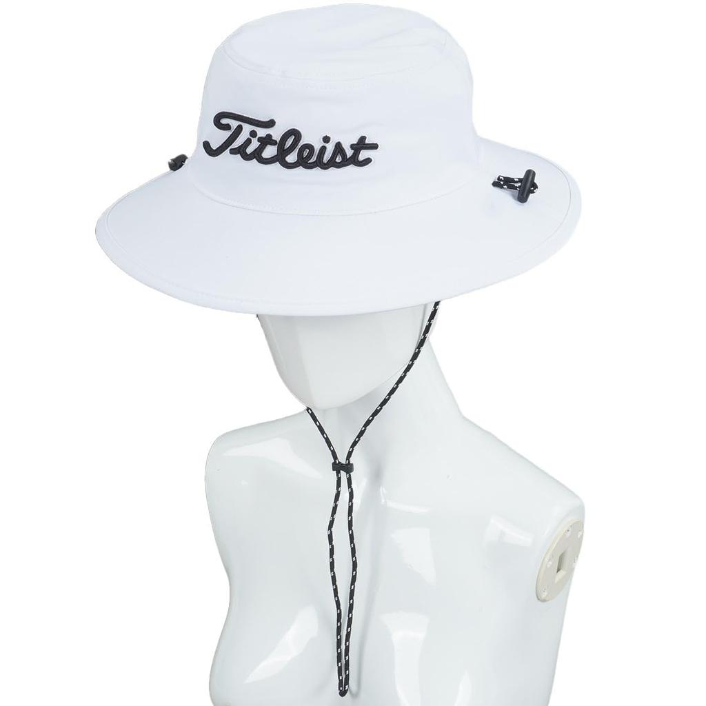 Titleist Women's String Bucket Hat, White/Black, TH23WSBK-10