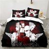 3D Print Cartoons Black Stone NANA Manga Bedding Set Printed With Pillowcase Duvet Cover Soft Queen King Size Bedclothes Home