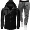 Men's Two-Tone Sports Jacket + Velvet Winter Suit 