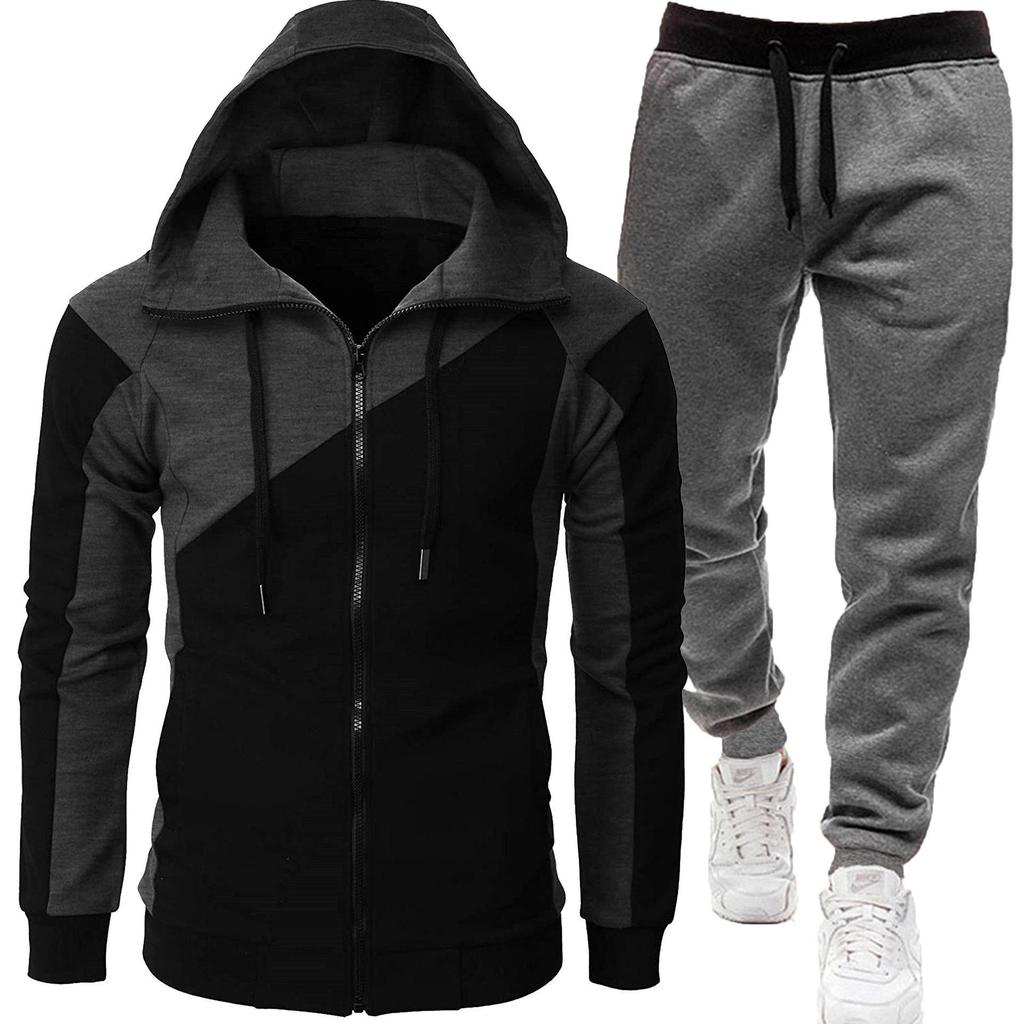 Men's Two-Tone Sports Jacket + Velvet Winter Suit 