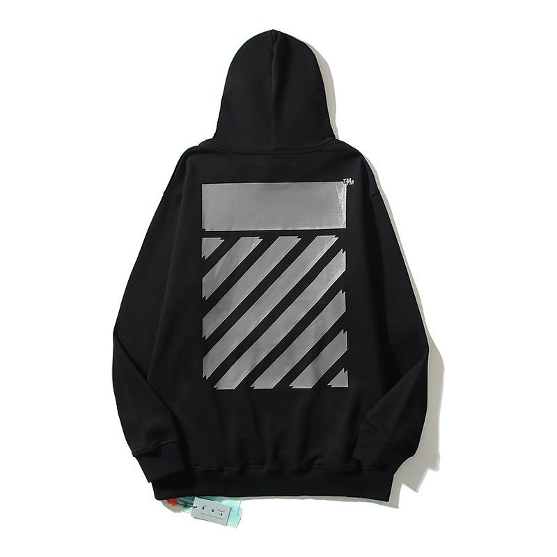 OFF-WHITE Unisex Hoodie aus Baumwoll-Frottee - Trendig & Hochwertig