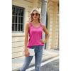 YYFS Women's Fashion Casual Summer Spring Solid Color Print Sleeveless U-Neck Blouses & Shirts