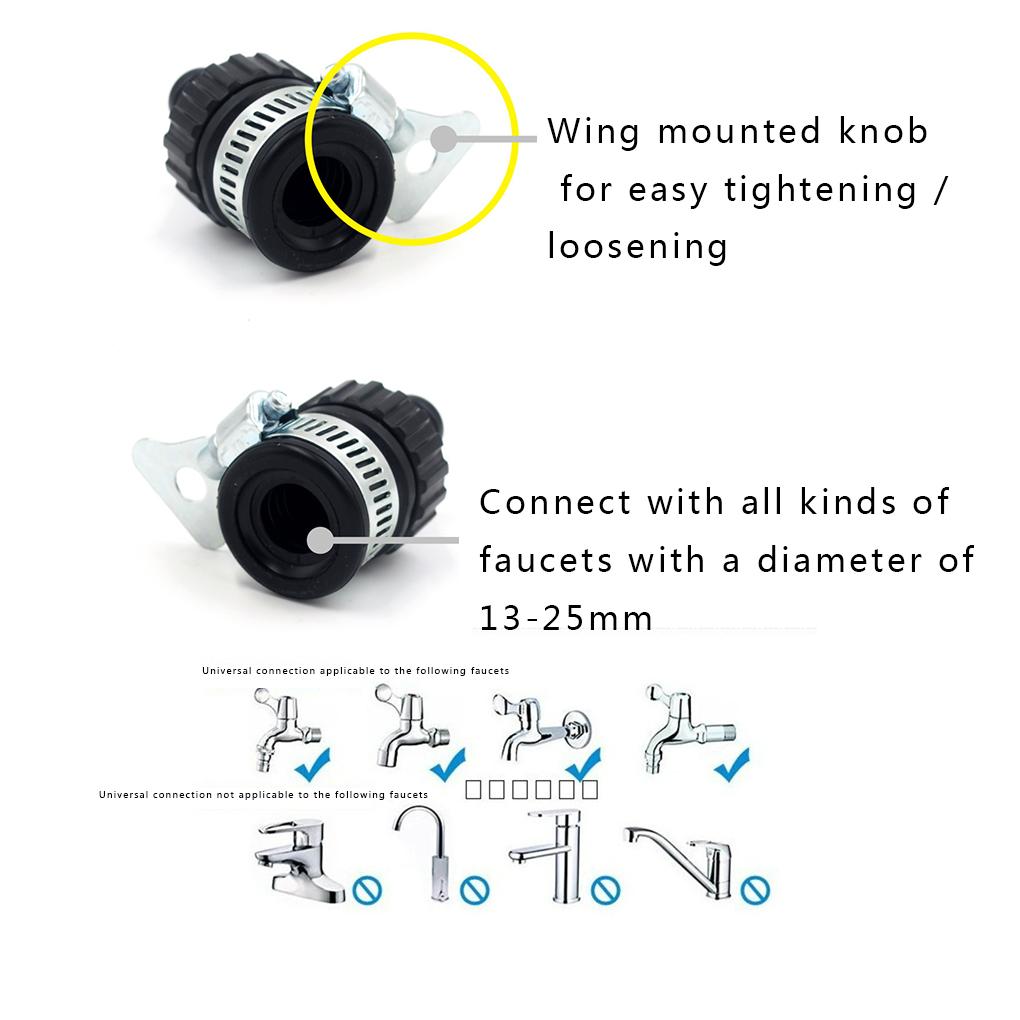 Universal Plastic Adapter Hose Fitting Irrigation Garden Water Valve Splitter