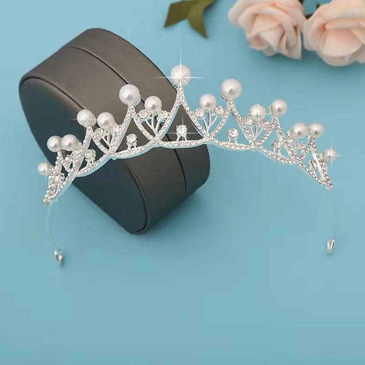 Children's Crown Hair Accessories  Cute Princesses Girls  Water Diamond King Crown Hair Bands Birthday Gifts for Girls Baby Headbands and Headwear