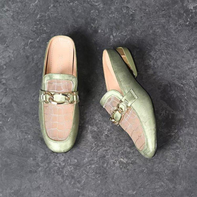 

Mesh bag head half slippers women s outer wear 2025 new summer breathable mother slippers women s new Chinese cool slippers 40