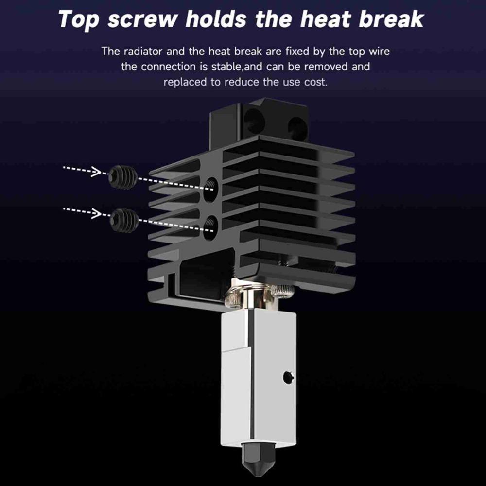 Upgraded Version 3D Printer Hotend Kit Carbon Combo 3D Printing Part for Bambu Lab X1C/X1E