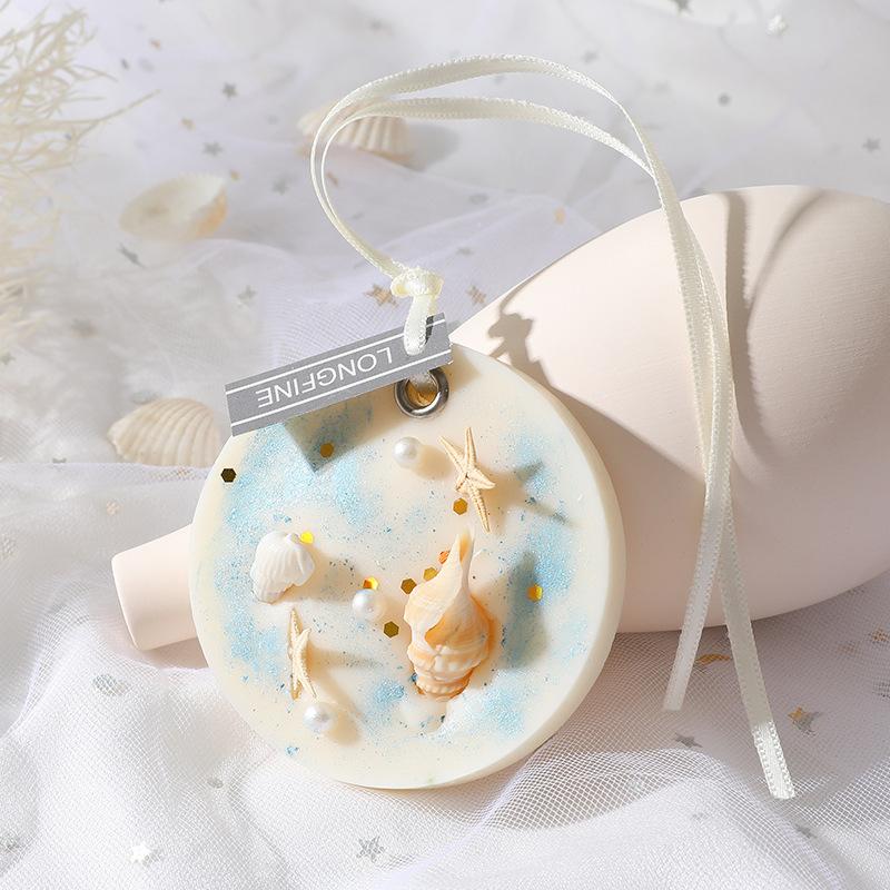 Aromatherapy Wax Tablets Gardenia Room Wardrobe Aromatherapy Wax Tablets Ocean Shells Creative Long-lasting Fragrance Gift Pendant