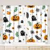 2 Pieces - Halloween - Printed Curtain - Polyester Material - Suitable for Bedroom, Living Room, Study Private Curtain