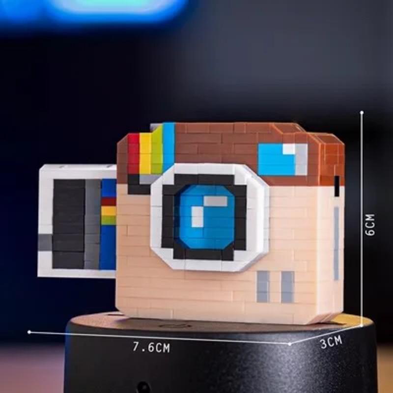 Creative Camera Building Blocks Retro DSLR Camera Model Micro Blocks Toys for Boys Girls Birthday Gift Kids Toys Bricks