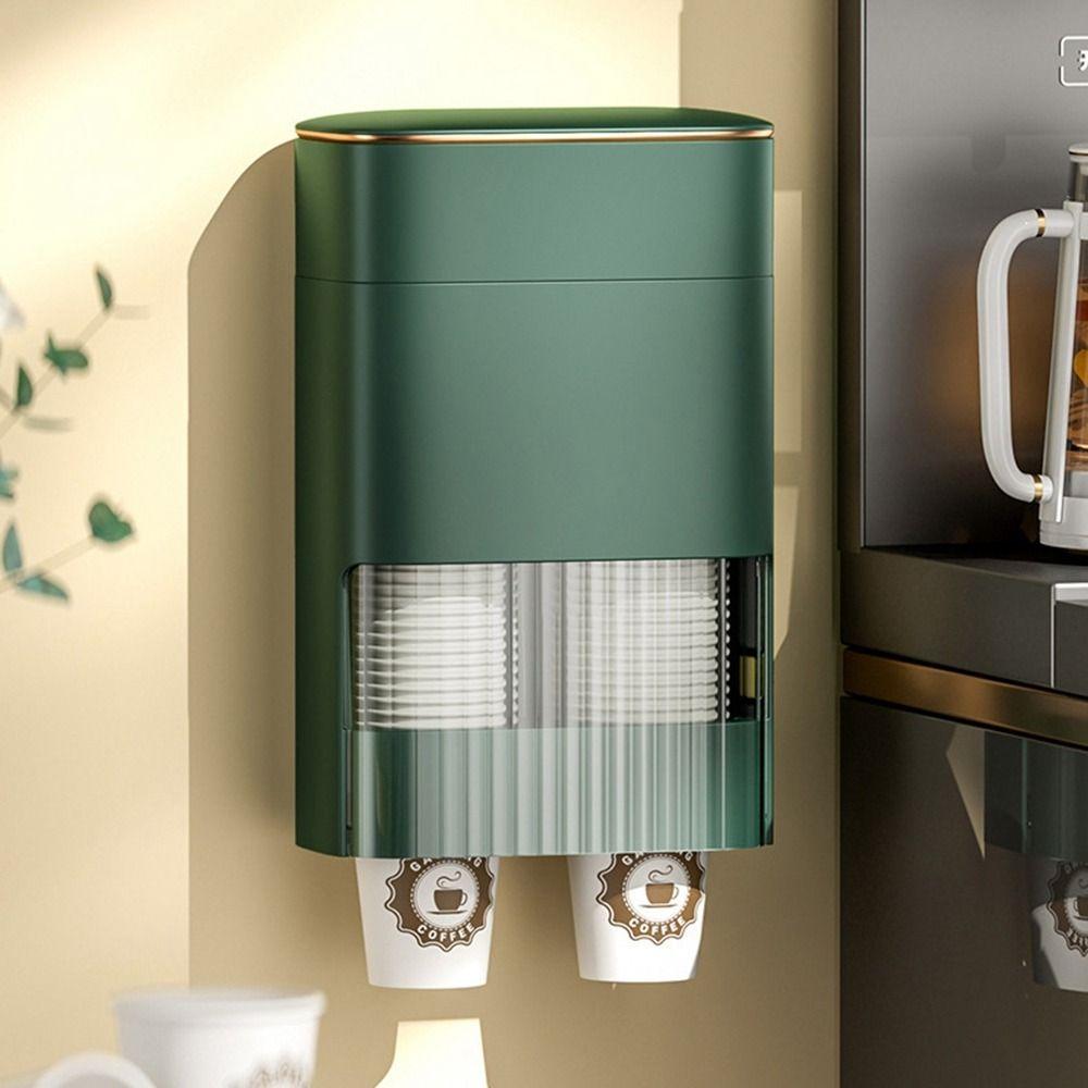 

Pull Type Wall Mounted Plastic Water Dispenser Plastic Cup Holder Hospital S