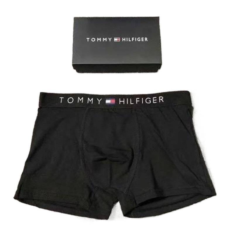 Tommy Men's Cotton Boxer Briefs Mid-Waist Shorts - Free Shipping