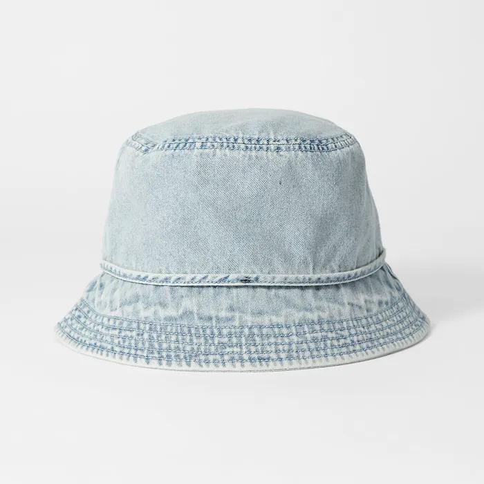 Bow Bucket Hat (Blue)