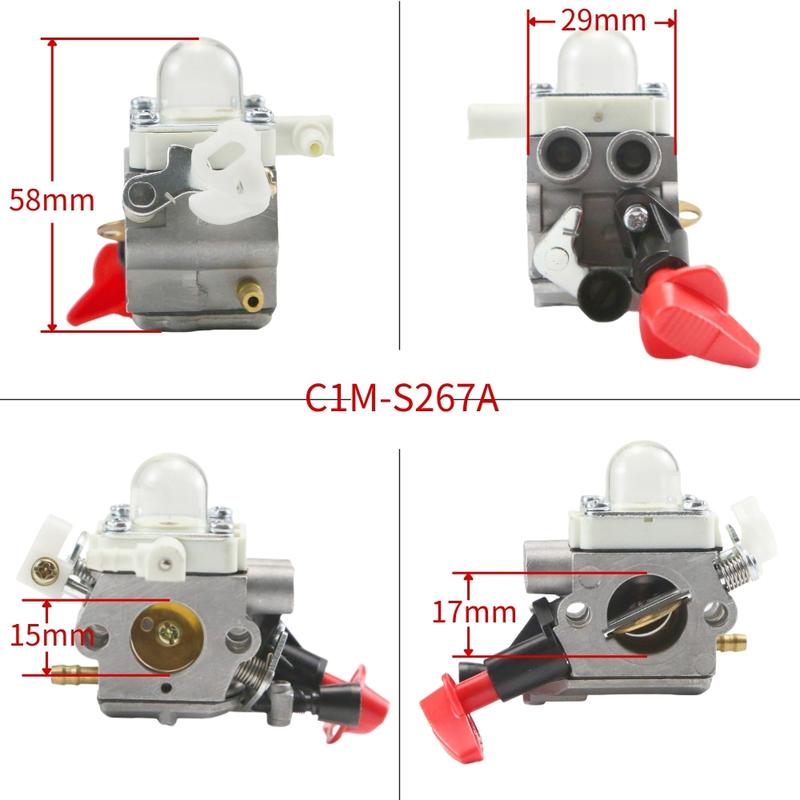 Grasmaaiers Carburateur voor Stihl FS40 FS50 FS56 FS70 FC56 FC70 HT56 KN56 KM56 Trimmer 4144 120 0608 C1M-S267A