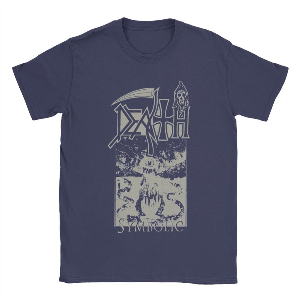Fun Death Band T-Shirt Men Round Neck Pure Cotton T Shirts Short Sleeve Tees Printing Clothing