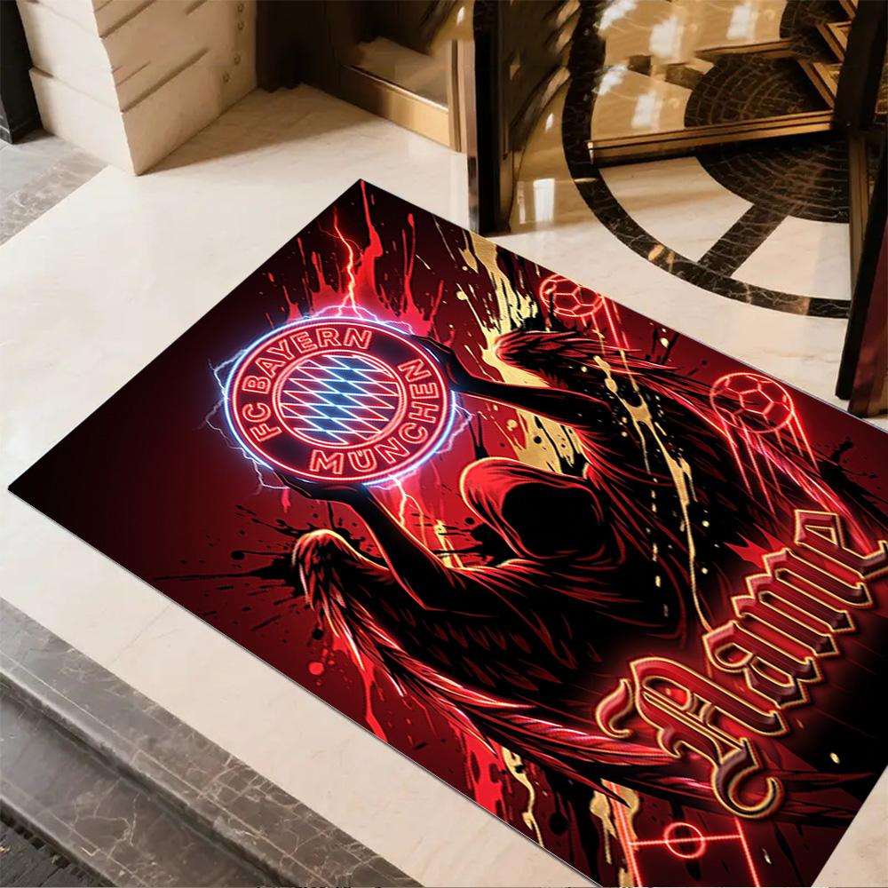 Bayern Munich Fan Gear Floor Mat Suitable for Living Rooms Study Room Decorate Room Dormitory Antislip Carpet Office Home Decor