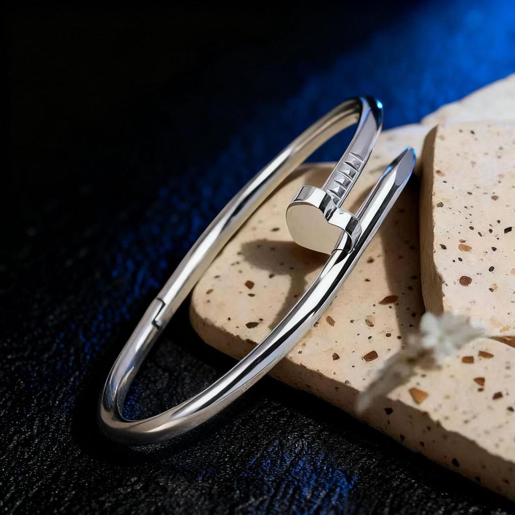 Bracelet Girls Niche Titanium Steel Jewelry Premium Sense Ins Wind Nail Opening Jewelry