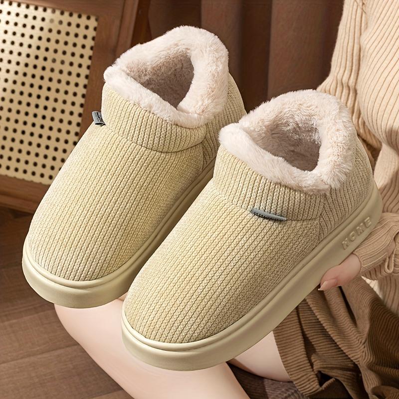 High Top Fleece Lined Winter Boots for Women Thick Warm Lightweight EVA Sole