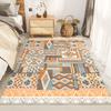 Simple Style High-Grade Geometric Rhombus Pattern Living Room Coffee Table Rug Bedroom Side Cushion Home Decoration