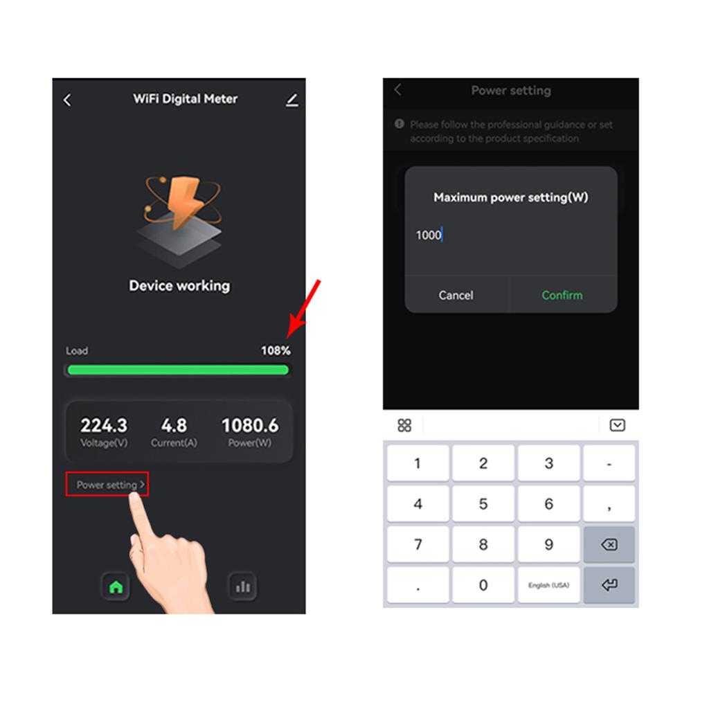 Tuya WiFi Energy Meter 80A Current Transformer Clamp KWh Power Monitor Electricity Statistics Monitoring Device