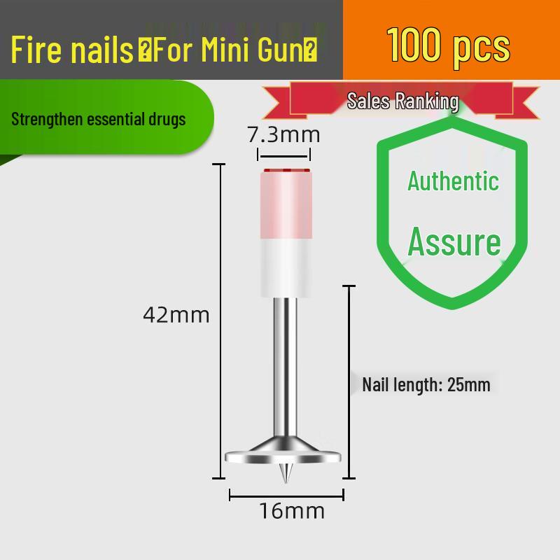 Powder Actuated M8 Ceiling Pipe Clamp Nail Gun with One-Piece Fire Protection Steel Nails