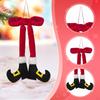 Christmas Elf Legs Hanging Ornaments Creative Home Decor Santa Leg Car Pendant for