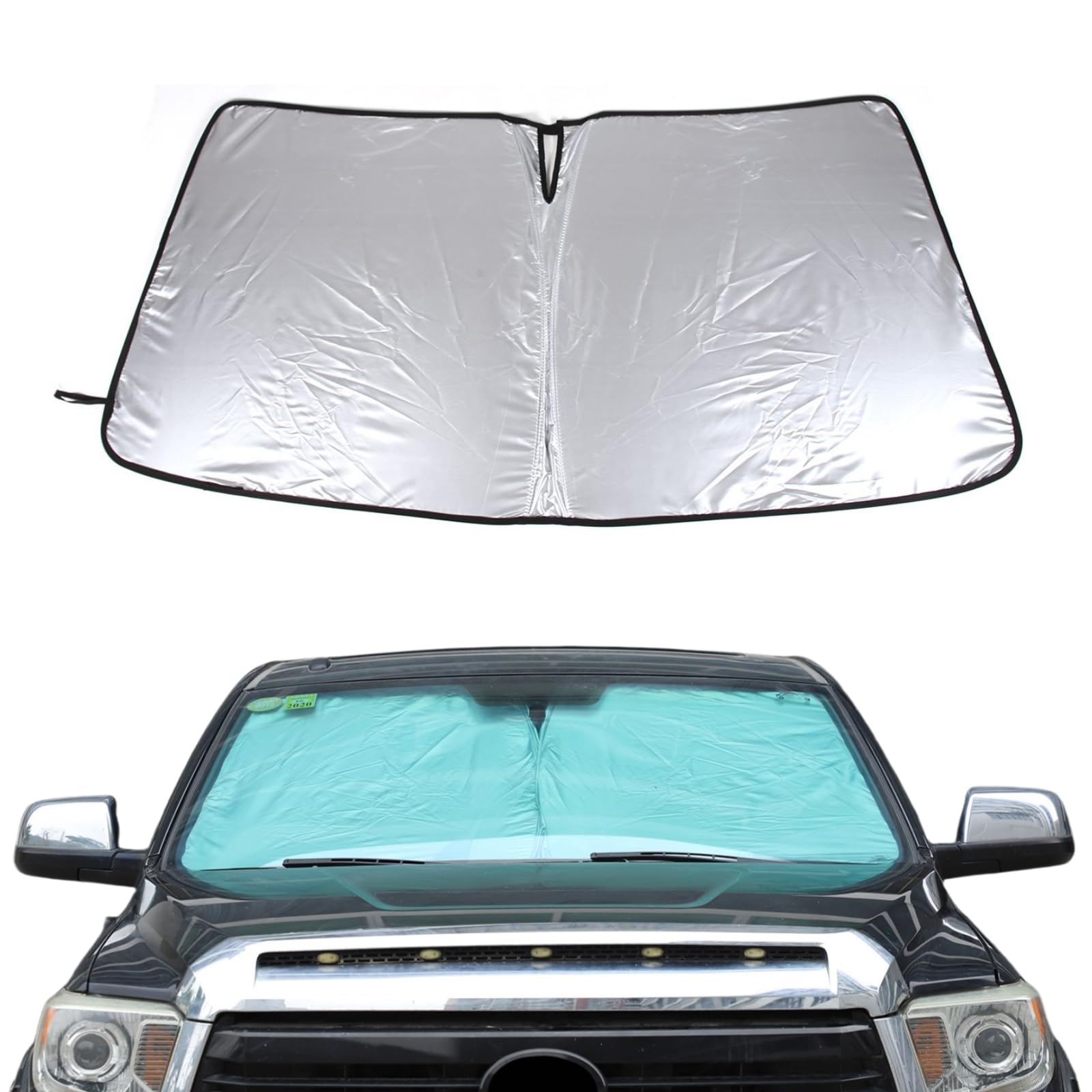 

Car Sunshade for Toyota Tundra Windshield Magical Front Light Heat UV Compact Interior Car Design (2007-2021), Sunshade, Shade, Sunshade, Blocking,
