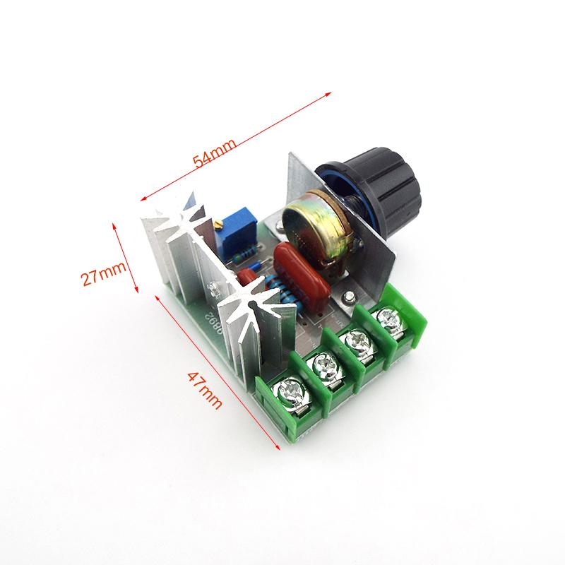 Power Voltage AC 220V 2000W SCR Voltage Regulator Dimming Dimmers Speed power Controller Thermostat