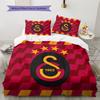 Galatasaray FC Pattern Bedding Home Decoration Birthday & Festival Gift (1 * Duvet Cover + 2 * Pillowcase, Without Core)