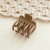 Solid Color Frosted Small Hair Claw for Women Double Row Teeth Ponytail Clip Simple Hair Claw Thin Hair No Slip Ponytail Holder