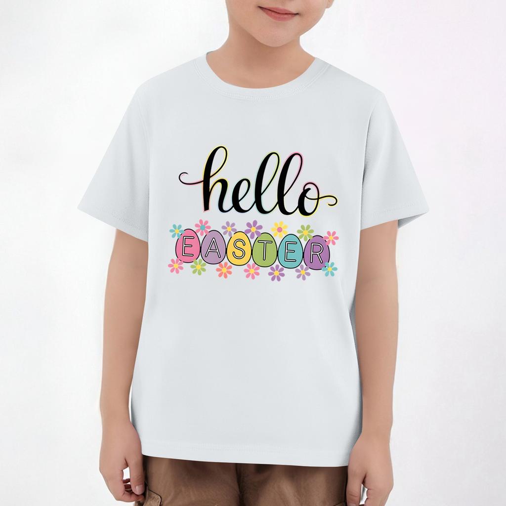 Velikonoční dětské tričko s krátkým rukávem a potiskem