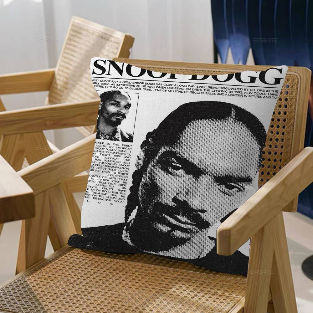 Hip-Hop Rapper S-Snoop D-Dogg 45*45Cm Cushion Cover Pillow Cover Decor Pillowcase Home Pillowcase For Couch Pillow