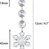 30-Piece DIY Acrylic Crystal Snowflake Ornaments for Christmas Trees and Weddings