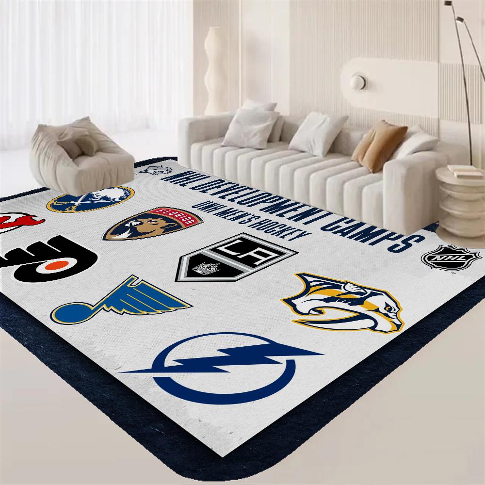 Sports Ice Hockey Floor Mat Cheaper Anti-slip Modern Living Room Balcony Printed Bedside Mats