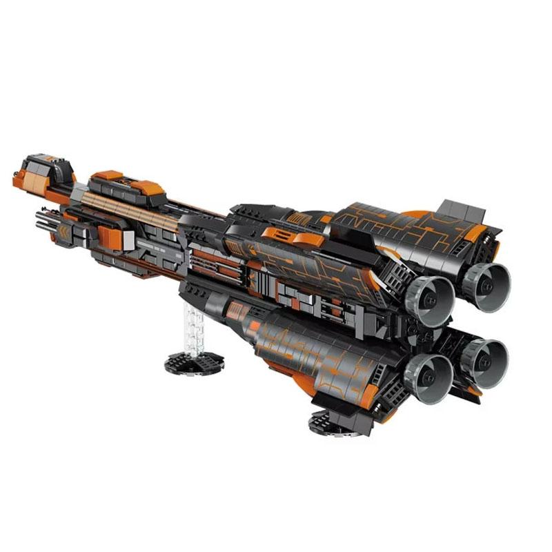 

1888PCS Space Battleship Construction Blocks Spaceship Fighter MOC Model Bricks Kits Desktop Decoration Children Diy Playthings Holiday Gifts With Box