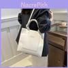Fashionable 2024 Large Capacity Casual Tote Bag In Solid Colors For Stylish Work And Daily Wear