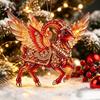 Acrylic Goat Hanging Ornament Set 2D Flat Animal Hanging Decoration  Holiday Party Decor