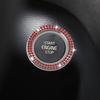 Car Bling Crystal Rhinestone Engine Start Decoration Ring, Ring Start Button Cover Sticker Key Ignition & Knob Ring Decoration, Bling Car Interior