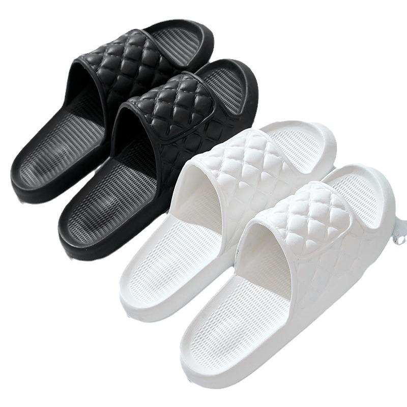 Slippers women's home use simple bathroom bath non-slip lightweight men's couple summer cool slippers