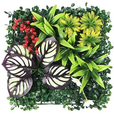 DIY Künstliche Pflanzenwandpaneel Ewiges Leben UV-Schutz Simulation Ahorn Pflanzenblatt 25*25cm Kein Gießen Künstliche Grüne Grasmatte