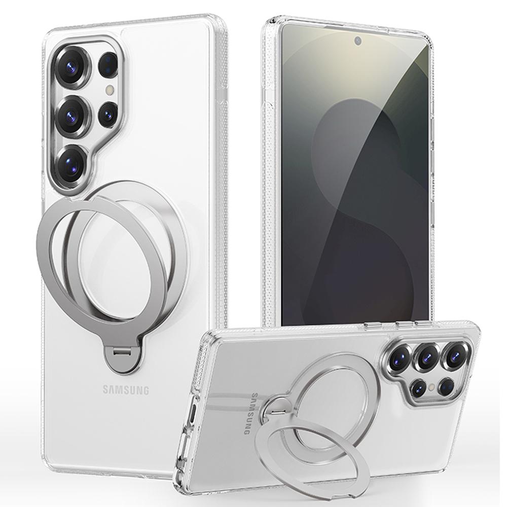 For Samsung Galaxy S25 Ultra Case Compatible with MagSafe Drop Proof TPU PC Kickstand Phone Cover