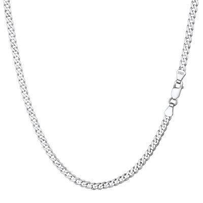 Suplight Necklace Chain Mens Silver 925 Womens Allergy 35 Centimeters 3 Millimeters Accessory
