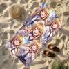 M-My Dress-Up Darling Kitagawa Marin Anime Microfiber Beach Towel Quick Dry Super Absorbent Sand Free Soft Oversized Bath Towels